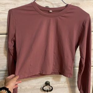 Size S unknown brand long sleeve crop workout top